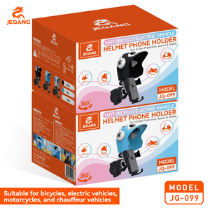 Support <span class=keywords><strong>de</strong></span> téléphone universel pour moto JQ-099 avec pare-soleil mignon en forme <span class=keywords><strong>de</strong></span> casque 360° °   Support <span class=keywords><strong>de</strong></span> guidon rotatif pour vélo et véhicule électrique - Product Image 5