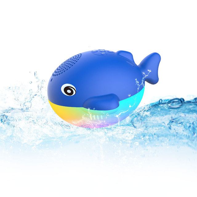 Cute Portable Multi-light IP68 Waterproof Dolphin Wireless Speaker for Kids Beach Pool Party Shower