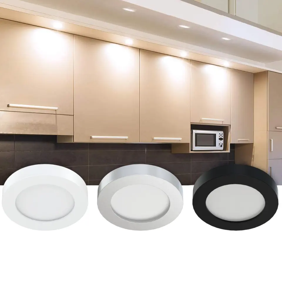 ETL CE Listed Ultra Thin LED Puck Light Recessed Or Surface Mounted Mini Down Light Under Cabinet Lighting