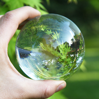Boule de cristal K9 transparente avec support, accessoire pour objectif photo, gravée au laser, boules décoratives Feng Shui pour des prises de vue magiques et des cadeaux