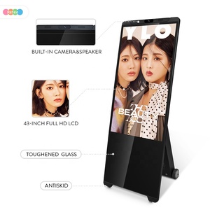 43inch Portable Digital Poster Battery Powered Floor Standing Display Signage Ultra-slim Movable Lcd Advertising Screen Kiosk - Product Image 2