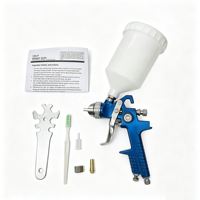 Pistolet de pulvérisation HVLP ROKO H-827B avec godet supérieur en aluminium, atomisation de haute qualité, alimentation par gravité pour usage automobile