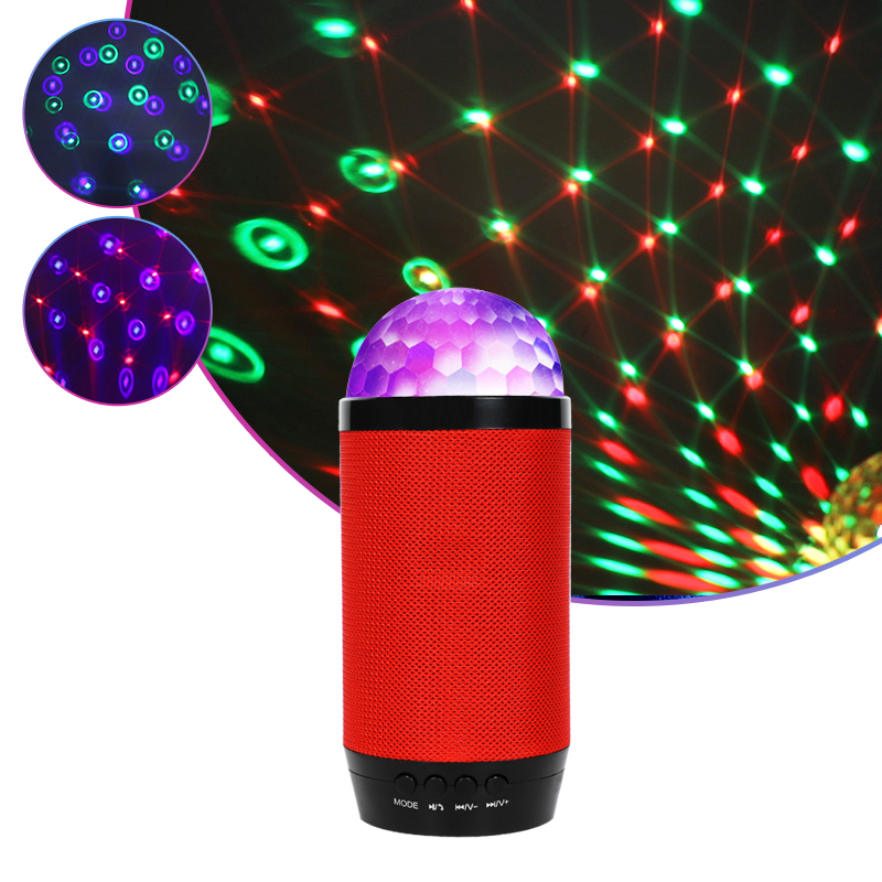 DJ Disco Ball Speakers Lights RGB Audio Music LED Voice Control Holiday Party Light TF USB Dj Lamp for Club
