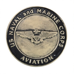 US Naval and Marine Corps Aviation Metal Sign Cast Iron Wholesale Luxury Decorative Metal RAF <b>Wall</b> Sign Round in Shape - Product Image 1