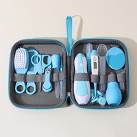 Kit de Soins des Ongles pour Bébé et Enfant, 20 Pièces, avec Coupe-Ongles, Lime à Ongles, Peigne, Ciseaux et Sac de Rangement en EVA