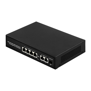 Conmutador Poe de 4 puertos Gigabit Poe Af/AT 65W para sistemas Cctv - Product Image 3