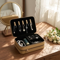 Boîte de rangement pour bijoux en cuir PU de luxe LG7278, personnalisée, pour bracelets, bagues, boucles d'oreilles, colliers, double face, emballage moderne