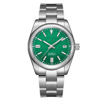 Reloj Automático Seiko OEM, Totalmente de Acero Inoxidable, Hecho en Japón, Manecillas Luminosas, Estilo Buceo, Lujoso, Minimalista, Mecánico, para Negocios