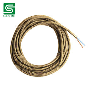 Câble électrique tressé de style rétro <span class=keywords><strong>pour</strong></span> <span class=keywords><strong>lustre</strong></span>, lampe suspendue et éclairage décoratif - Product Image 3