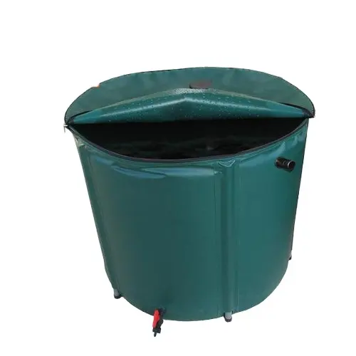 Hot Selling Garden 500d Corrosion Resistant Pvc Cloth Environmental Protection Water Storage Tank Foldable Rain Bucket