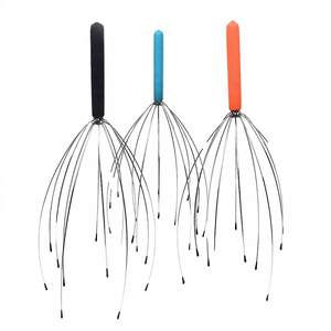 Masseur de cuir chevelu portable en acier inoxydable, outil de relaxation en forme de griffe d'octopus ou d'<span class=keywords><strong>araignée</strong></span> - Product Image 4