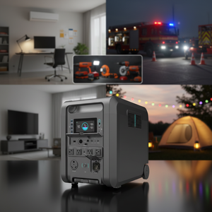 Générateur solaire portable UPS 4200W-12kW avec batterie LiFePO4, station <span class=keywords><strong>d</strong></span>'alimentation pour la maison, réfrigérateur, machine CPAP, ventilateur, <span class=keywords><strong>chauffage</strong></span> <span class=keywords><strong>d</strong></span>'urgence - Product Image 1