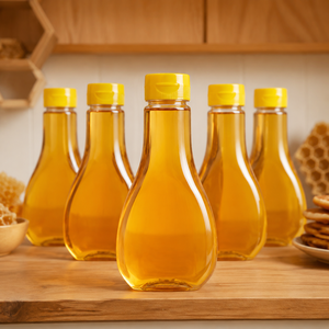 Botella <span class=keywords><strong>de</strong></span> Plástico Transparente con Tapa Abatible para <span class=keywords><strong>Miel</strong></span>, Grado Alimenticio, Dispensador <span class=keywords><strong>de</strong></span> Jarabe, Envase Vacío para Salsas, Aceite y Condimentos - Product Image 4