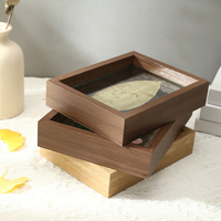 Cadres photo en bois peints à la main, écologiques et créatifs, pour spécimens en verre double face, fleurs séchées, formats 5x7, 6x8 pouces et A4, vente en gros