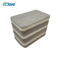 Éponge à récurer écologique de qualité supérieure, abrasion moyenne, 3 couches, pour le nettoyage de la vaisselle domestique – Offre spéciale