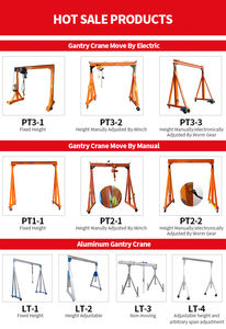 Grúa pórtico móvil eléctrica portátil con estructura de acero de 1, 3 y 5 toneladas con polipasto eléctrico - Product Image 6