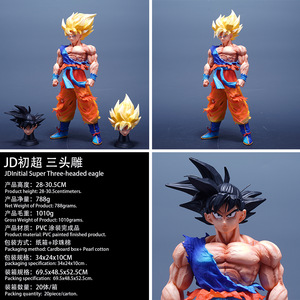 Figura <span class=keywords><strong>de</strong></span> Acción <span class=keywords><strong>de</strong></span> Goku Super Saiyan <span class=keywords><strong>de</strong></span> DBZ, <span class=keywords><strong>Primera</strong></span> Transformación, con Cabezas Intercambiables y Ropa Desgarrada para Coleccionistas - Product Image 2