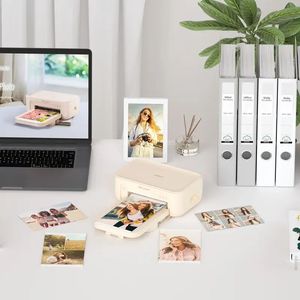 طابعة محمولة لاسلكية صغيرة مقاس 6 بوصات تعمل عبر USB وWiFi، طابعة صور حرارية عالية الدقة بتقنية الصبغ الحراري للهواتف الذكية - Product Image 5