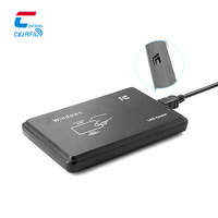 Lector de Tarjetas NFC Sin Contacto de Plástico de 13.56MHz con Interfaz USB 2.0, Distancia de Lectura de 3-5cm, Compatible con Windows/Linux/Android/Mac OS