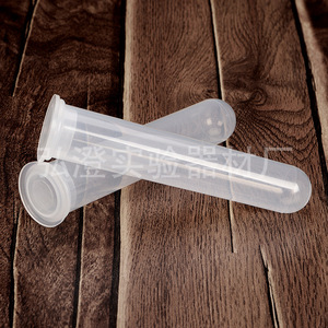 Tubes à centrifuger Hongbolai 10 ml en PP, à fond rond, avec bouchon à sertir, tubes EP en plastique transparent, lot de 100 - Product Image 1