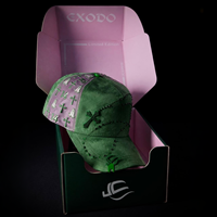 Gorras Exodo New G5 de Calidad, Gorra de 5 Paneles de Pana, Bordado Personalizado con Logotipo de Pedrería, Forro de Satén, Estilo Hip Hop, Moda de Verano