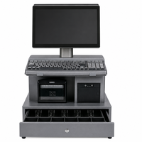 Máquina POS con teclado integrado, sistema POS con pantalla táctil de 14 pulgadas, terminal POS para supermercado, máquina de caja con Windows POS i5.