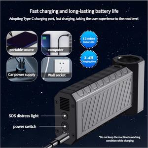 Soplador de Aire Portátil Inalámbrico de 131000 RPM, Mini Ventilador Turbo Jet de 180W, Secador de Autos Eléctrico de Mano, Soplador para Barbería - Product Image 4