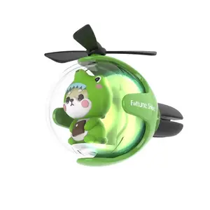 New Promotion Cute Rotating Propeller Car Freshener Perfume Ornament Car Aromatherapy Vent Clip Fragrance