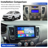 Meihua Dominicain Vente à Chaud 9 Pouces Modifié Voiture Lecteur DVD Panneau Fascia Cadre pour HYUNDAI SONATA NFC 2009-2010 Harnais 1 An