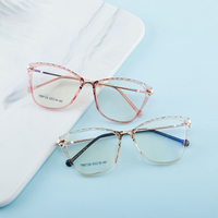 Kurzsichtigkeits-Brille Transparente TR90-Brillengestelle Damen-Brillengestell Katzenaugen-Brillengestell Kurzsichtigkeits-Gläser