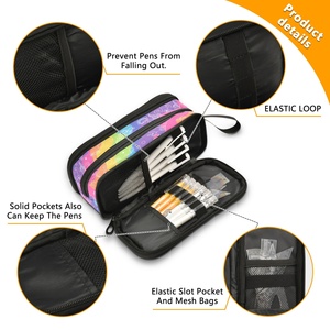 กล่องดินสอสีสันสดใสแบบขายส่ง รับทำตามสั่ง อุปกรณ์เครื่องเขียน ของขวัญสำหรับเด็กหญิง เด็กชาย กล่องดินสอสองชั้น - Product Image 4