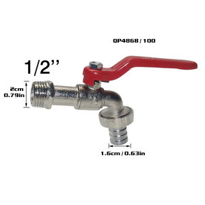 Gartenbewässerungs-Wasserhahn 1/2 3/4 Einloch-Wasserhahn aus Zinklegierung Standard Mitteldruck Manueller Zink-Wasserhahn für den Garten - Product Image 5