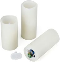 Nouvelles bougies led sans flamme scintillante à piles bougie de cire led ensemble de lumières avec télécommande