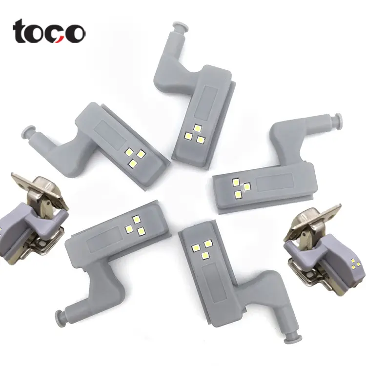 TOCO – charnière de cuisine à LED de haute qualité, charnière alimentée par batterie, interrupteur à capteur de lampe avec lampe