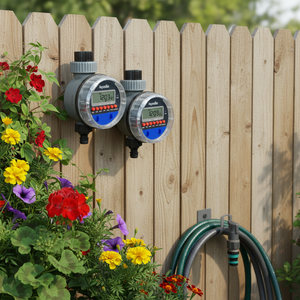 Programmateur d'arrosage intelligent Aqualin - Programmateur d'arrosage automatique écologique pour usage extérieur, fonctionne <span class=keywords><strong>sur</strong></span> piles - Product Image 1