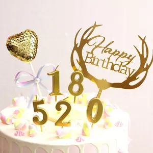 Happy Birthday 0 1 2 3 4 5 6 7 8 9 Large Diy Dollar General Number Candles