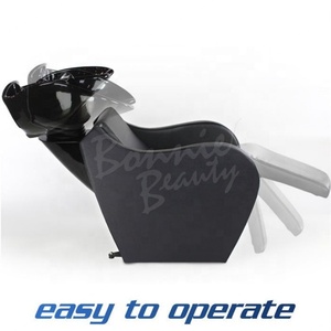 Fauteuil de lavage électrique moderne BonnieBeauty avec bac en fibre de verre et fonctions réglables pour hôtels et salons - Product Image 3