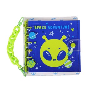 Carnet à chaîne en PVC avec motifs d'animaux mignons : Licorne, Lapin, Koala, et designs d'êtres étrangers pour l'école - Product Image 4