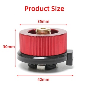 Adaptador de Recarga de Gas Propano Butano, Adaptador de Cilindro de Gas LPG, Adaptador de Recarga de Propano, Cabezal de Conversión de Quemador, Suministros para Campamento - Product Image 3