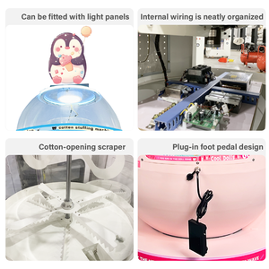 Macchina Portatile OEM per Imbottitura di Orsacchiotti e Bambole, Motore 2500W, Riempimento in Fibra per Negozio di Peluche Fai-da-Te - Product Image 3