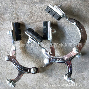 เบรกคาลิปเปอร์จักรยาน ตัวเรือนอะลูมิเนียมฟอร์จ สีดำและสีเงิน ชุดเบรกหน้าและหลัง ไม่ใช่สินค้านำเข้า - Product Image 4