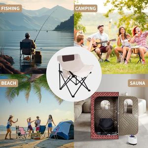 Custom Logo Outdoor Ultra Light Aluminum Alloy Foldable Camping <b>Stool</b> Low Seat Moon Chair <b>for</b> Kids - Product Image 3