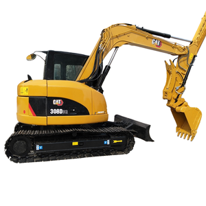 Mini-pelleuse d'occasion CAT 308DCR économique avec système à double vitesse pour la rénovation routière et l'aménagement paysager - Product Image 1