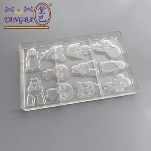 تانغبا بشخصية كرتونية كرتونية البطريق شوكولاتة بلاستيكية سكاربونات قالب شوكولاتة لطيف أدوات كيك قابلة للتخصيص - Product Image 3