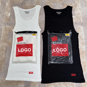 Confezione da 3 moda Brand <span class=keywords><strong>uomo</strong></span> cotone Pullover in stile canotta per allenamento Fitness sportivo a coste in grande quantità disponibile - Product Image 2