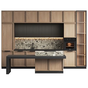 Giá bán buôn sẵn sàng để lắp ráp tủ bếp gỗ rắn - Product Image 1