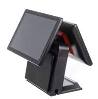 15.6 pouces POS tout-en-un machine écran tactile caisse enregistreuse commande intelligente supermarché ordinateur connexion imprimante