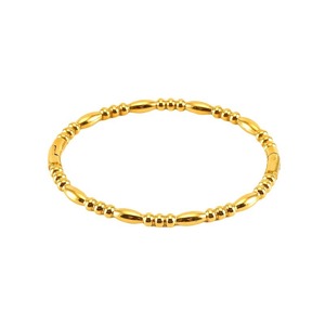 Zogxin Titanium Steel Beaded <b>Bangle</b> 18K Gold <b>Silver</b> Color Unisex Fashion Jewelry <b>Bracelet</b> - Product Image 5