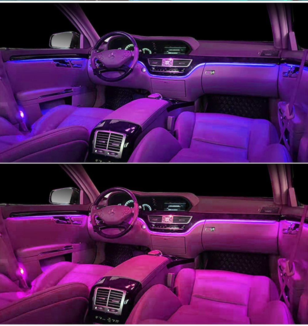 XtremeVision Pink Interior LED Kit For Mercedes C Class 2000-2007 - 14 Piece Premium Bulbs + Tool - View #2