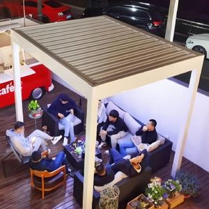 Pergola d'extérieur à manger Pergola bioclimatique motorisée en aluminium étanche - Product Image 1